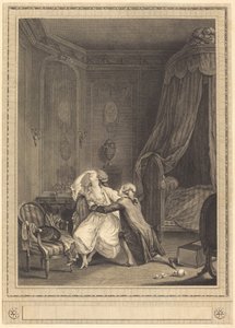 Sen omvendelse af Gerard Rene Le Vilain after Nicolas Lavreince