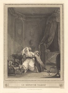 Sen omvendelse af Gerard Rene Le Vilain after Nicolas Lavreince