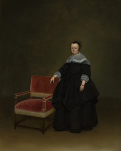 Margaretha van Haexbergen 1614-1676, ca. 1666-67. af Gerard Terborch II