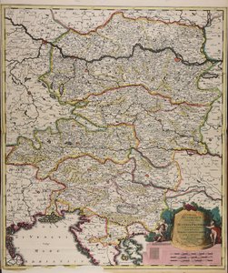 Circuli Austriaci orientalior pars in qua Austria propria et ab ea dependentes tum ducatus Stiriae, Carintiae, Carniolae tum comitatus hisce inclusi Cillensis et Goritiae singuli subdivisi