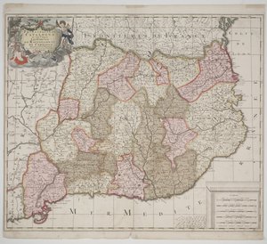Fyrstendømmet Catalonien, ca. 1702 (håndfarvet radering)