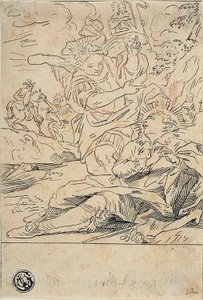 Englen viser sig for Saint af Gerard de Lairesse