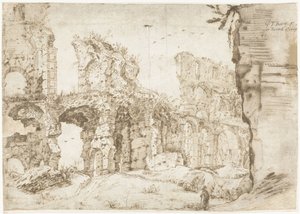 Ruinerne af Colosseum, Rom, set indefra