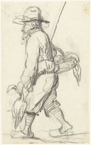 Jæger med en ænderkurv af Gerard ter Borch (II) (possibly)