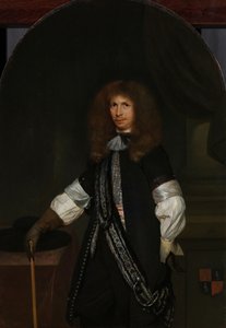 Jacob de Graeff (1642-90). I en officers uniform af Gerard ter Borch (II) (signed by artist)