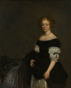 Aletta Pancras (1649-1707) Hustru til Francois de Vicq af Gerard ter Borch (II)