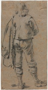 En mand der står set bagfra af Gerard ter Borch