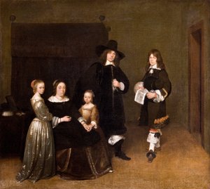Portræt af en familie, 1656 af Gerard ter Borch