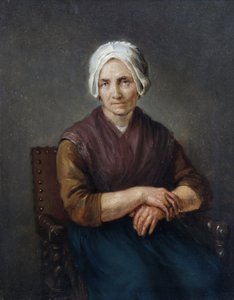 Portræt af en siddende bondekvinde af Gerard ter Borch