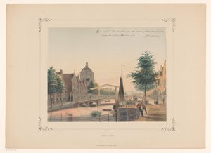 Udsigt over Oude Vest i Leiden Gammel vest (titel på objekt)