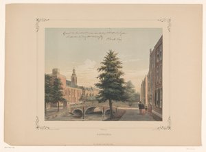 Udsigt over Rapenburg i Leiden Rapenburg (titel på objekt)