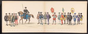Masquerade of the Leiden Students, 1875 (plade 2) Maskerade afholdt af medlemmerne af Leidens studentkorps den 15. juni 1875 til fejring af 300-året for Leidsche Hoogeschool, forestillende Leidsche Hoogeschool, afbildet i