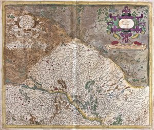 Alsace, Frankrig (gravering af Gerardus Mercator