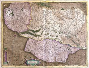 Alsace, Nordfrankrig (gravering af Gerardus Mercator
