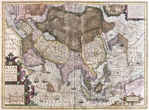 Asien (gravering af Gerardus Mercator