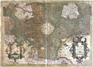 Köln, Waldeck (Hessen), Tyskland (gravering af Gerardus Mercator