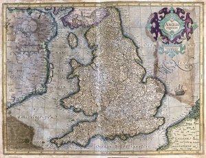 England af Gerardus Mercator