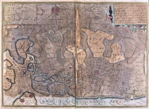 Flandern, Belgien (gravering af Gerardus Mercator