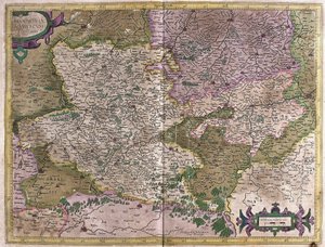 Hainaut, Namur, Belgien (gravering af Gerardus Mercator