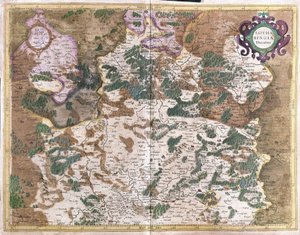 Lorraine, Frankrig (gravering af Gerardus Mercator