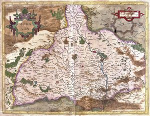 Moravia, Tjekkiet (gravering af Gerardus Mercator