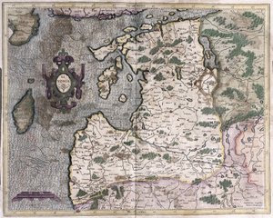 Nordlige Østersøregion, Riga, Letland (gravering af Gerardus Mercator