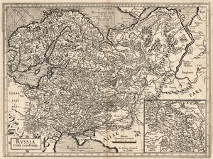 Rusland cum Confinijs. Kort over Rusland, 1587.