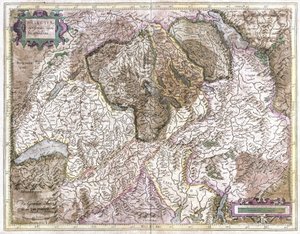 Schweiz (gravering af Gerardus Mercator