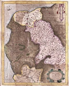 Kystlinjen fra Berck til Gravelines, Belgien (gravering af Gerardus Mercator