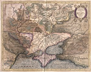 Ukraine og Krim (gravering af Gerardus Mercator