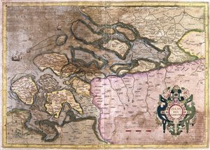 Zeeland, Holland (gravering af Gerardus Mercator