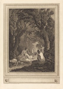 Den mystiske gynge af Geraud Vidal after Nicolas Lavreince