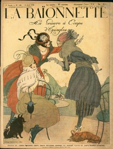 Cover af "" La Baionnette"", Satirical en Colours af Gerda Marie Frederike Wegener