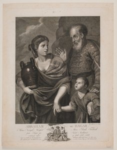 Abraham og Hagar af Gerhard Ludvig Lahde