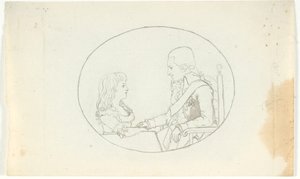 Arveprins Frederik med arveprinsen (Chr. VIII) af Gerhard Ludvig Lahde