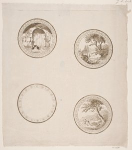 Fire vignetter til La Fontaines fabler af Gerhard Ludvig Lahde