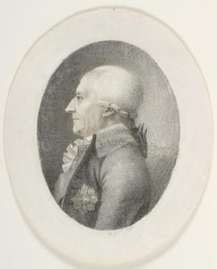 Portræt af A.P. Bernstorff, greve, statsminister (1735-1797). Brystbillede. Profil til venstre af Gerhard Ludvig Lahde