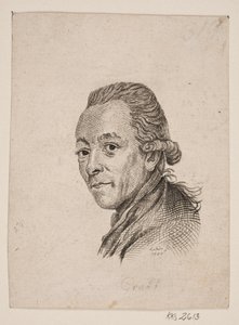Portræt af maleren A. Graff af Gerhard Ludvig Lahde