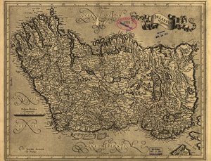 Irlandiae regnum. LOC 99446223 af Gerhard Mercator