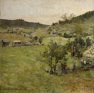 Cotters’ gårde af Gerhard Munthe