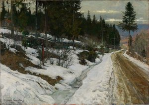Vinter i Nittedal af Gerhard Munthe