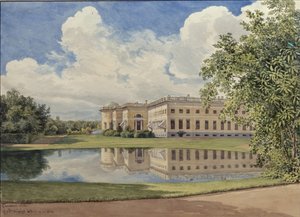 Alexanderpaladset i Tsarskoye Selo, 1831 af Gerhard Wilhelm Reutern von