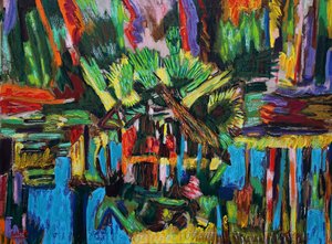 Estuario Abstracto.2018 (olie på lærred)