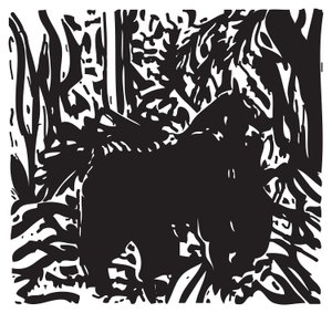 Gorilla i jungle af Gerhardt Isringhaus