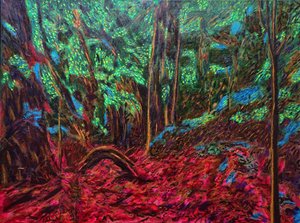 Mexican Jungle, 2019 (olie på lærred) af Gerhardt Isringhaus