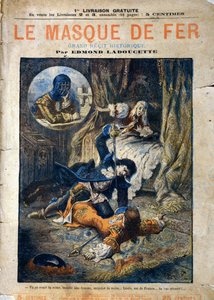 Le Masque de Fer, omslag til roman af Edmond Ladoucette, udgivet i rater i slutningen af det 19. århundrede