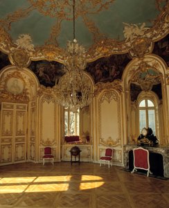 Intern arkitektur: lejlighed af prinsessen af Soubise realiseret af arkitekten Germain Boffrand (1667-1754) i Paris. af Germain Boffrand