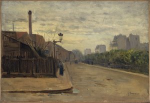 Rue Auguste-Cain, ca. 1900 (olie) af Germain Eugene Bonneton