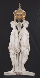 De tre nåder, begravelsesmonument med hjertet af Henri II (1519-59) 1559 (marmor)