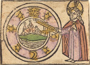 Kristus måler kloden af German 15th Century